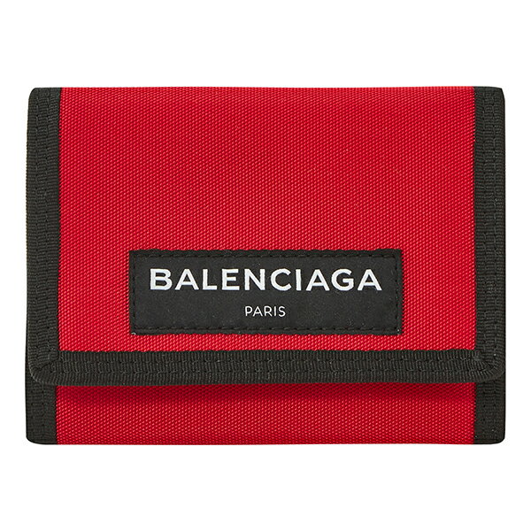 【10%OFF★楽天スーパーSALE対象】バレンシアガ 3つ折り財布 BALENCIAGA エクスプローラー 507481 9D0Y5 6464 ユニセックス レッド 赤