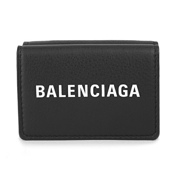 バレンシアガ 財布（レディース） 【最大5000円クーポン対象】バレンシアガ 3つ折り財布 BALENCIAGA エブリデイ 516402 DLQ4N 1000 レディース ブラック 黒