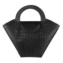 【GWスペシャル★最大10,000円OFFクーポンあり】ボッテガヴェネタ ハンドバッグ BOTTEGA VENETA ドール CROCODILE PRINT LEATHER TOTE BAG 658516 VA450 8425 レディース ブラック 黒