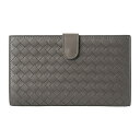 【最大3000円OFFクーポン★5/17(月)14:00まで】ボッテガヴェネタ 2つ折り財布 BOTTEGA VENETA 132357 V001N 8525 財布 イントレチャート INTRECCIATO フレンチウォレット ユニセックス DARK HAZE(ダークヘイズ) グレージュ【 送料無料】