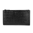 【新春クーポン最大5000円OFF★1/9 14:00まで】ボッテガヴェネタ クラッチ・セカンドバッグ BOTTEGA VENETA イントレチャート ポーチ 506323 VA1N1 8162 ユニセックス ブラック 黒