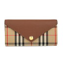 【10%OFF楽天スーパーSALE対象】バーバリー 長財布 BURBERRY 8026112 A1363 財布 ヴィンテージチェック&レザー VINTAGE CHECK AND LEATHER コンチネンタルウォレット レディース TAN(タン) ブラウン 茶【 送料無料】【当店通常価格 59800円】