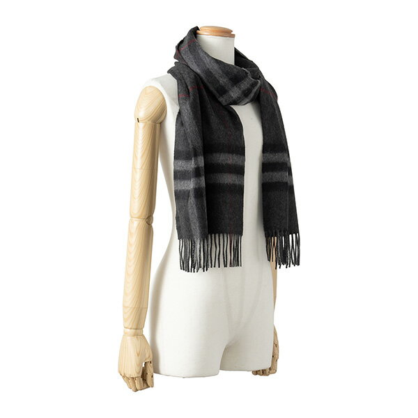楽天市場 最大3000円offクーポン 7 14 水 14 00まで バーバリー マフラー ストール Burberry A18 ブランド小物 クラシックチェック The Classic Check カシミア スカーフ ユニセックス Charcoal チャコール チャコールグレー マルチ 送料無料