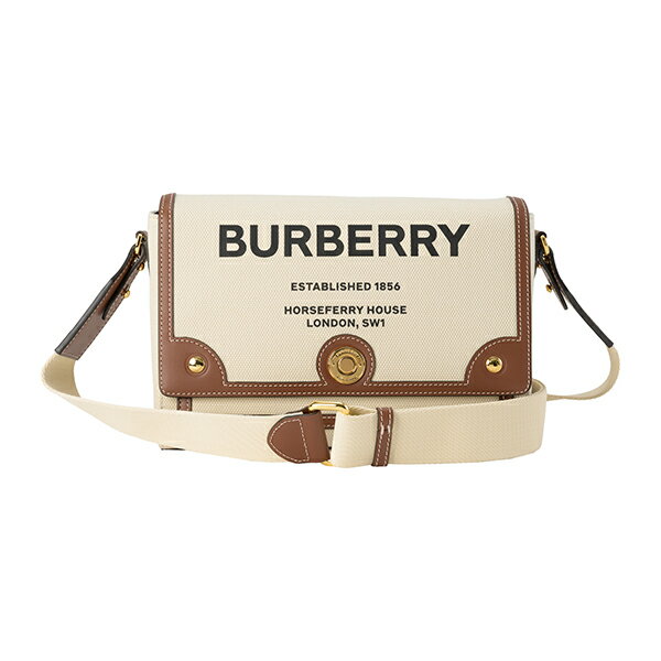 【最大5000円OFFクーポン対象】バーバリー ショルダーバッグ BURBERRY ホースフェリープリント 8030249 A1395 レディース オフホワイト 白