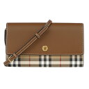 バーバリー 長財布 レディース 【GWスペシャル★最大10,000円OFFクーポンあり】バーバリー 長財布 BURBERRY ヴィンテージチェック＆レザー 8058002 A1363 レディース ブラウン 茶 ベージュ