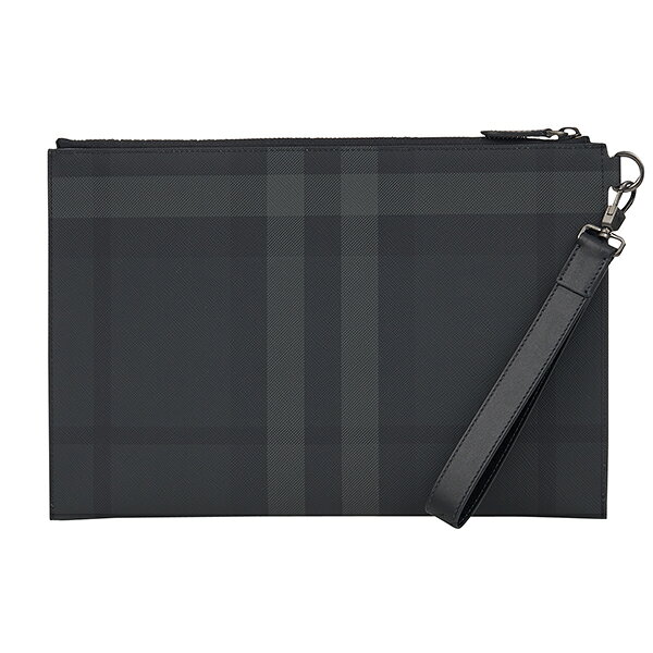 バーバリー ポーチ BURBERRY ロンドンチェック 8064580 A1208 メンズ ダークグレー ブラック 黒 P5倍 brstring-10107242 ブランドストリートリング サンプル画像2