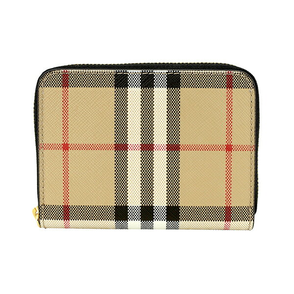 バーバリー 【最大5000円OFFクーポン対象】バーバリー コインケース BURBERRY ヴィンテージチェック＆レザー 8058017 A1189 レディース ベージュ ブラック 黒