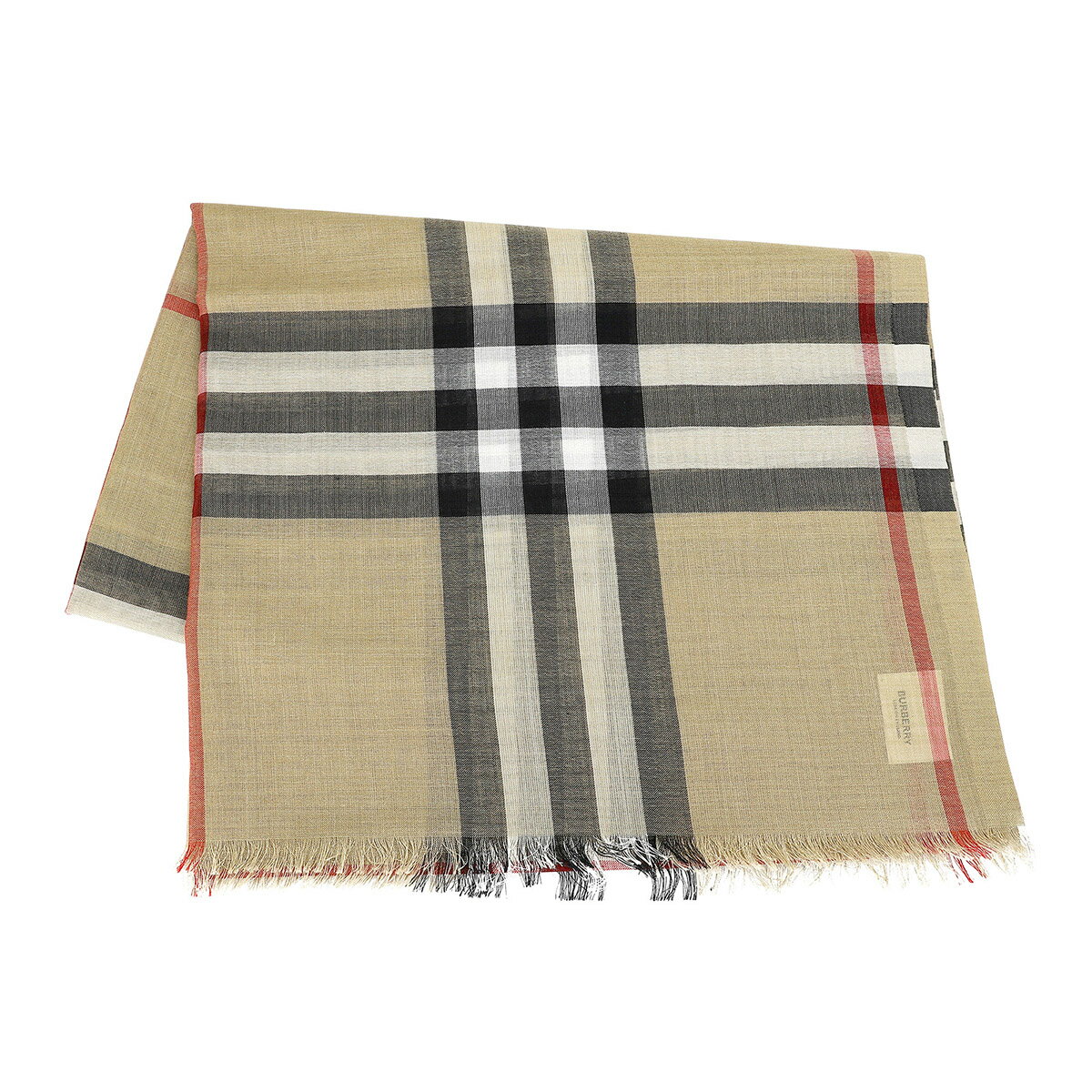 バーバリー マフラー（レディース） 【最大5,000円OFFクーポン】バーバリー マフラー・ストール BURBERRY チェック 8055855 A7026 レディース ベージュ系 ブラウン 茶