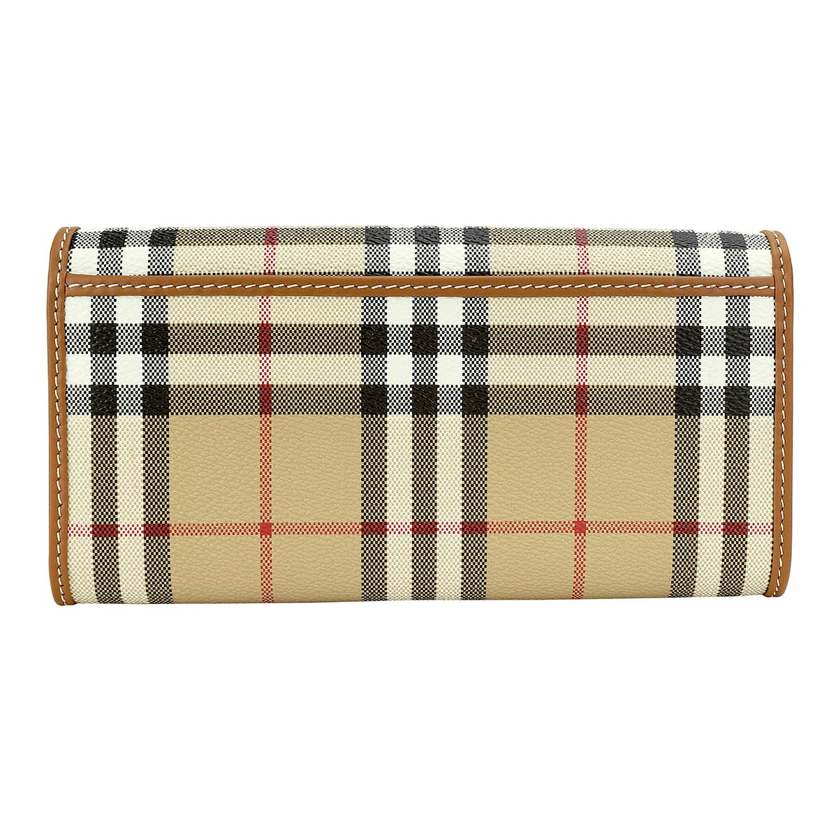 バーバリー 長財布 BURBERRY チェック＆レザー 8070414 A7026 ユニセックス ベージ...
