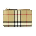 楽天ブランドストリートリング【GWスペシャル★最大10,000円OFFクーポンあり】バーバリー カードケース BURBERRY ヴィンテージチェック 8070420 A7026 ユニセックス ベージュ系