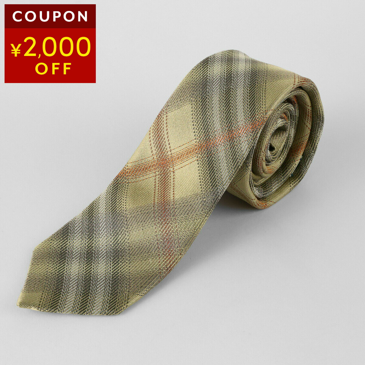 BURBERRY - バーバリー ネクタイ BURBERRY マンストン 8120665 C4053 メンズ カーキ【1万円で1,000円OFF★最大5,000円OFFクーポン配布中】