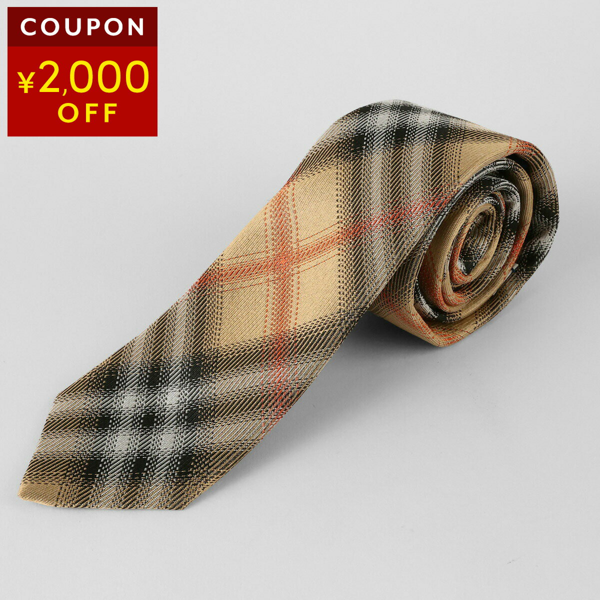 バーバリー ネクタイ BURBERRY マンストン 8120666 B9368 メンズ ベージュ【P5倍★4/20限定！さらに1万円で1,000円OFF★最大5,000円OFFクーポン配布中】