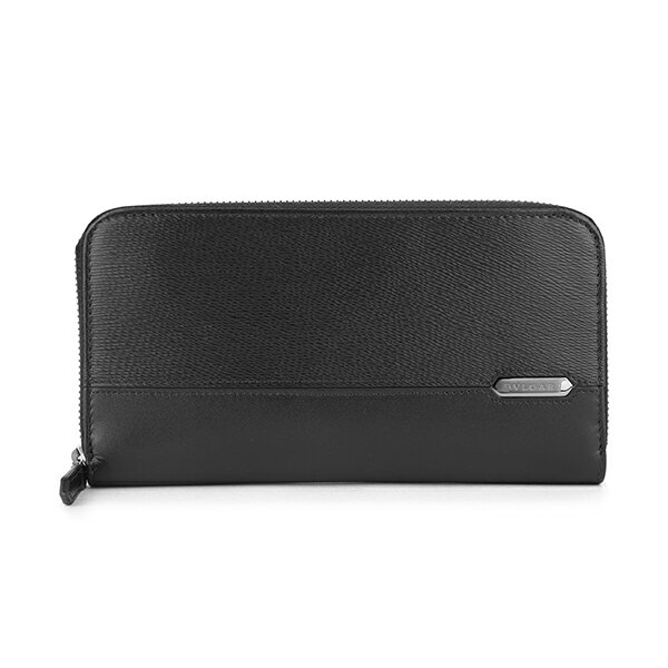 【最大5000円OFFクーポン★11/12(金)14：00まで】ブルガリ 長財布(ラウンドファスナー) BVLGARI 282778 Black 財布 セルペンティ スカリエ マン SERPENTI SCAGLIE MAN ジップウォレット メンズ BLACK(ブラック) ブラック 黒【 送料無料】