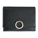 【最大3000円OFFクーポン★5/17(月)14:00まで】ブルガリ 3つ折り財布 BVLGARI 289582 財布 ブルガリ・ブルガリ マン BVLGARI BVLGARI MAN COMPACT WALLET メンズ BLACK(ブラック) ブラック 黒【 送料無料】
