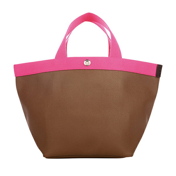 【最大5000円OFFクーポンあり】エルベ シャプリエ トートバッグ Herve Chapelier ペブルド グレイン コーテッド キャンバス 707GP 6454F レディース ブラウン ピンクのサムネイル