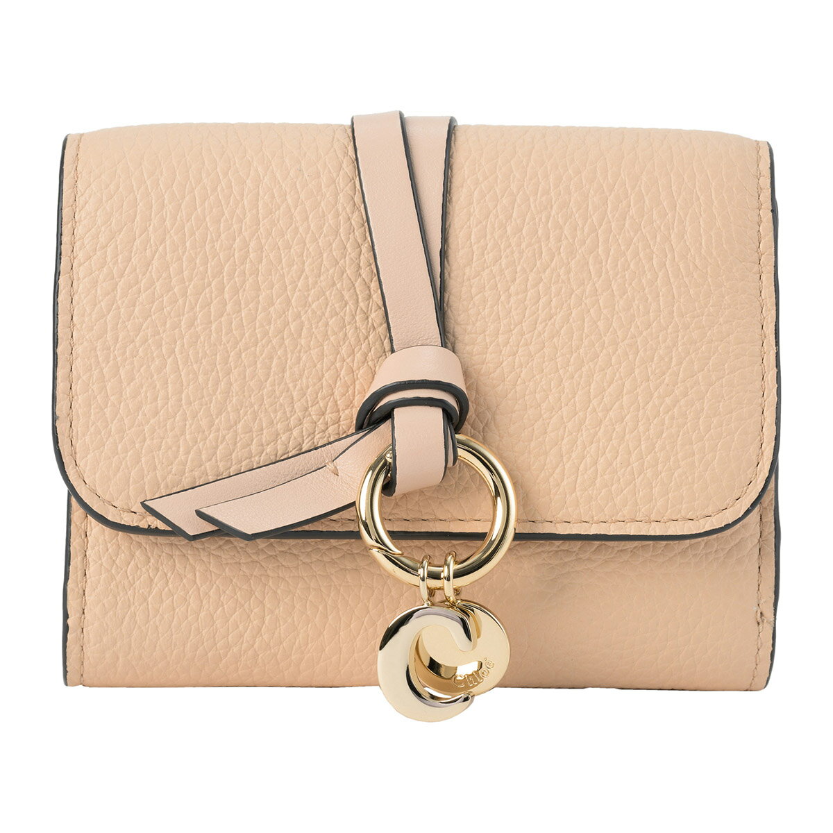 Chloé ベージュ リボン付き長財布 クロエ 長財布 レディース ENVELOPE LONG グレー CHLOE