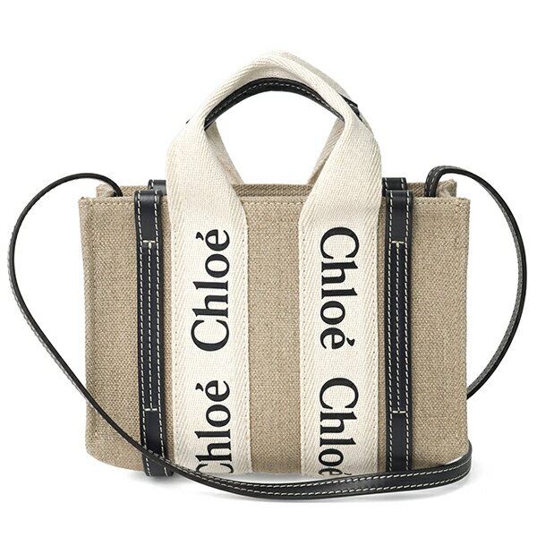 【最大5,000円OFFクーポン】クロエ ショルダーバッグ Chloe ウッディ CHC22AP237I26 91J レディース ベージュ ネイビー