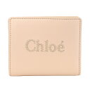 【P10倍4/25限定さらに最大5000円クーポン対象】クロエ 2つ折り財布 Chloe クロエ センス CHC23SP867I10 6J5 レディース ピンク