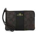 【10%OFF★楽天スーパーSALE対象!】コーチ ポーチ COACH シグネチャー F58035 IMAA8 レディース ブラウン 茶 ブラック 黒【当店通常価格 7,980円】