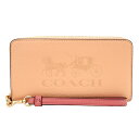 【max5000円引きクーポン4/2 14:00まで】コーチ 長財布(ラウンドファスナー) COACH ホース アンド キャリッジ C5889 IMSMX レディース ピンク ゴールド