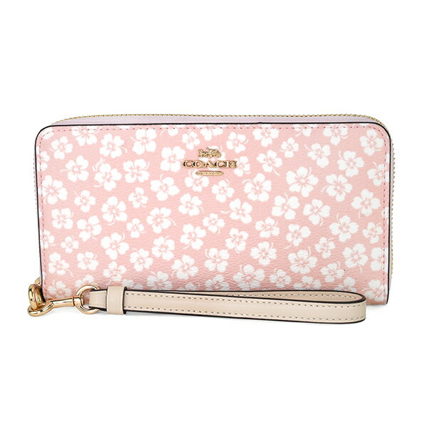 【7/5ポイント5倍★1万円以上1000円！最大5000円OFFクーポン】コーチ 長財布(ラウンドファスナー) COACH ディッツィーフローラルプリント C9914 IMPMC レディース ピンクのサムネイル