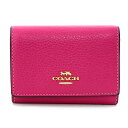 【GWスペシャル最大10,000円クーポン対象】コーチ 3つ折り財布 COACH ぺブルドレザー CM238 IMAJN レディース ピンク