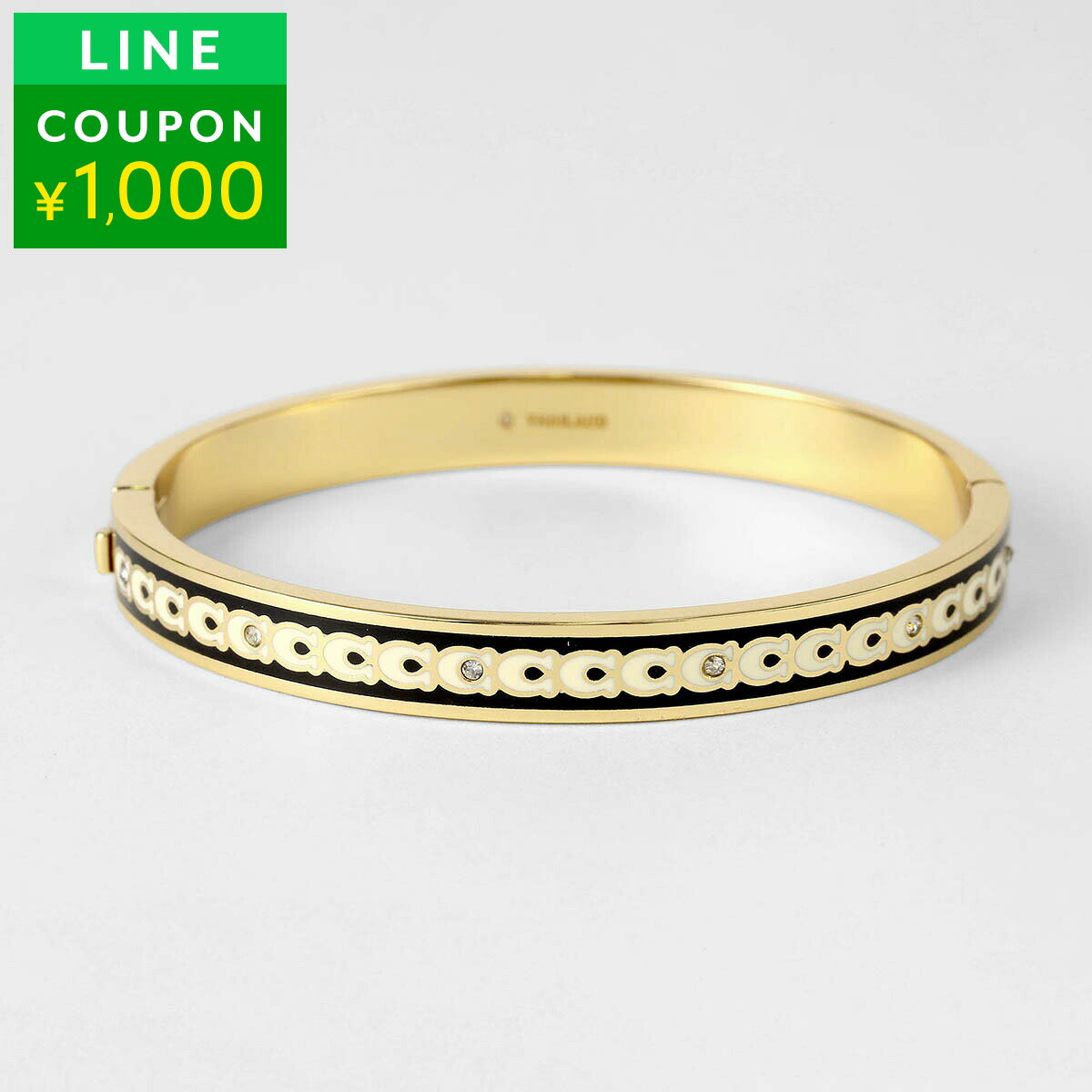 樂天商城 - コーチ ブレスレット COACH ペグド シグネチャー 408100GLD004 レディース ブラック 黒【P5倍★4/14 20:00〜4/15 23:59まで！さらに1万円で1,000円OFF★最大5,000円OFFクーポン配布中】