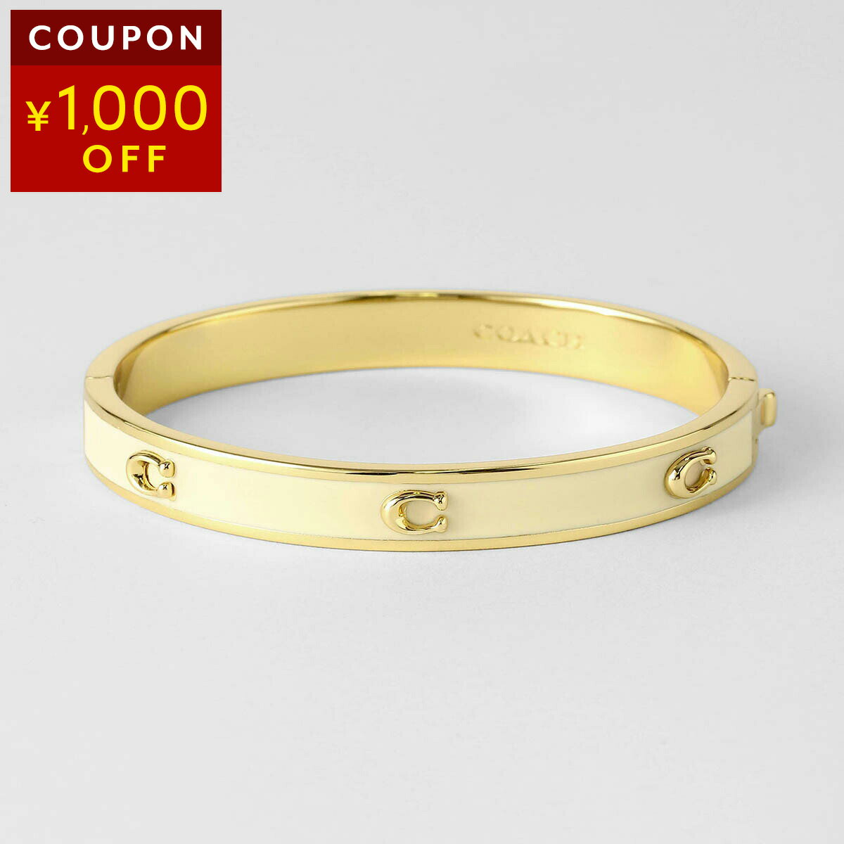 Rakuten - コーチ ブレスレット COACH ペグド シグネチャー 422719 GLD100 レディース ホワイト 白【P5倍★5/30 0:00〜6/2 09:59まで！さらに1万円で1,000円OFF★最大5,000円OFFクーポン配布中】
