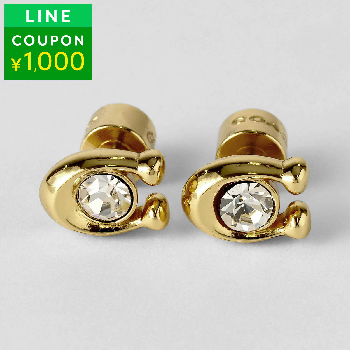 Rakuten - コーチ ピアス COACH シグネチャー 440614 GLD110 レディース ゴールド 金【P5倍★5/30 0:00〜6/2 09:59まで！さらに1万円で1,000円OFF★最大5,000円OFFクーポン配布中】