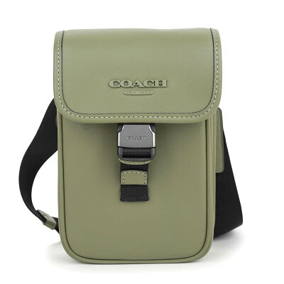 【最大30,000円OFFクーポン対象】コーチ アウトレット ショルダーバッグ COACH OUTLET スムースカーフレザー CT886 QBMGRメンズ カーキグリーン