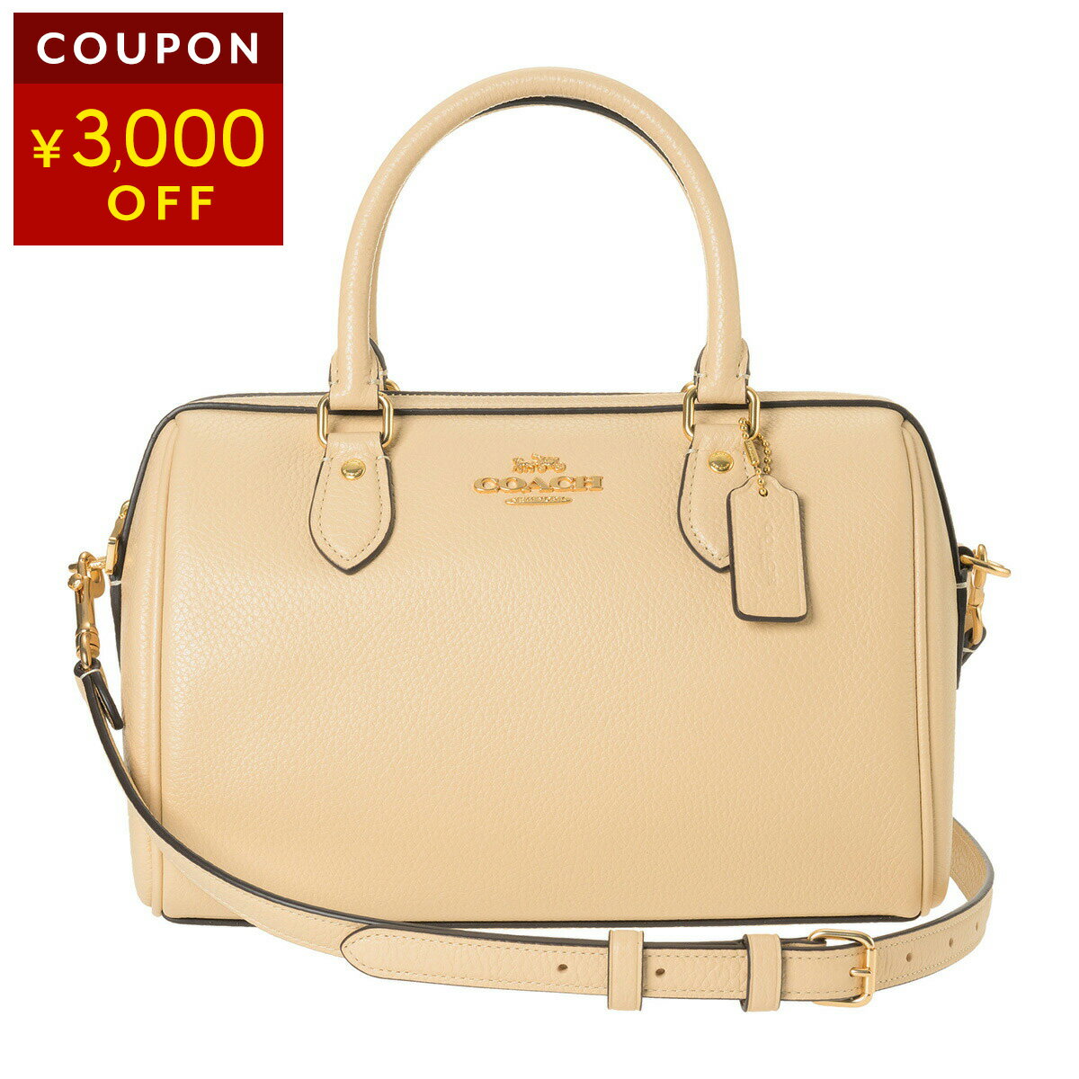 コーチ アウトレット ハンドバッグ COACH OUTLET リファインド ペブルレザー CV962 IMIVO レディース アイボリー【3,000円OFF★決算クーポン】