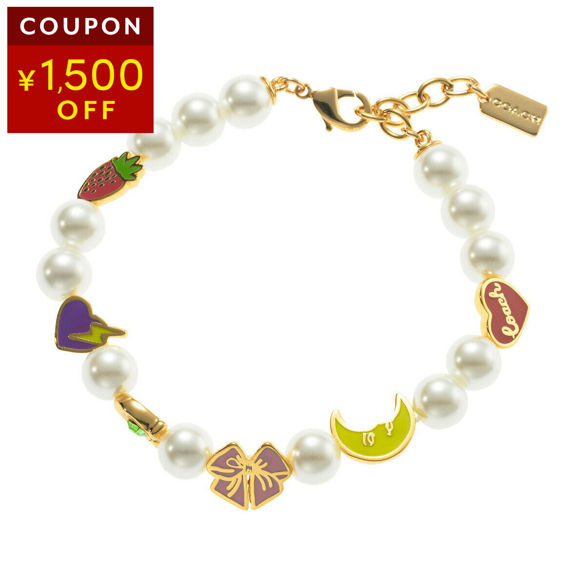 コーチ アウトレット ブレスレット COACH OUTLET ハート アンド ムーン CY057 GDMC レディース ゴールド【1,500円OFF★決算クーポン】