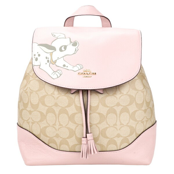 超歓迎 コーチ アウトレット リュックサック Coach Outlet Imqaa バッグ ディズニー コーチ ダルメシアン Disney X Coach Signature Canvas With Dalmatian レディース Blossom ブロッサム Light Khaki Multi ライトカーキマルチ ピンク ライトカーキ ゴールド