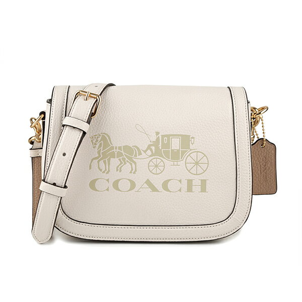 【10%OFF★楽天スーパーSALE対象】コーチ ショルダーバッグ COACH ぺブルドレザー C4058 IMSQQ レディース ホワイト 白【当店通常価格 37800円】のサムネイル