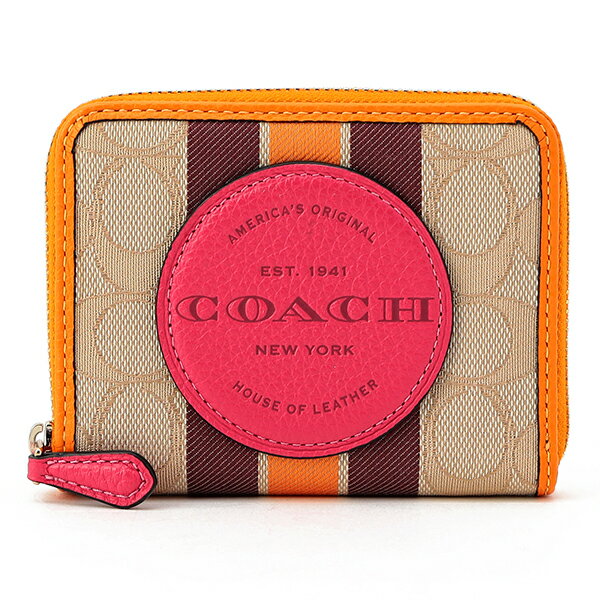 【最大5,000円OFFクーポン対象】コーチ 2つ折り財布 COACH シグネチャー ジャカード 2637 IMR1U ユニセックス ベージュ