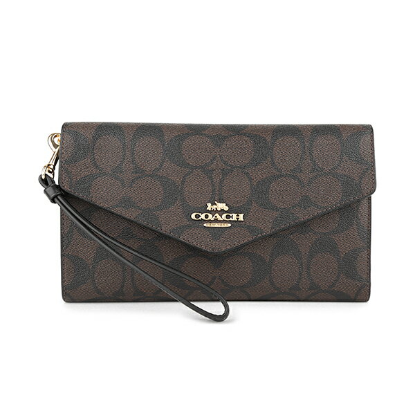 コーチ 長財布 COACH シグネチャーキャンバス C1962 IMAA8 レディース ブラウン 茶のサムネイル
