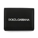 【max5000円引きクーポン4/2 14:00まで】ドルチェ＆ガッバーナ 3つ折り財布 Dolce Gabbana ロゴ プリント BP2525 AA062 HNI43 ユニセックス ブラック 黒