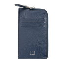 【最大3000円OFFクーポン★5/17(月)14:00まで】ダンヒル カードケース dunhill DU18F210ZCA410 ブランド小物 カドガン CADOGAN ジップカードケース メンズ NAVY(ネイビー) ネイビー【 送料無料】