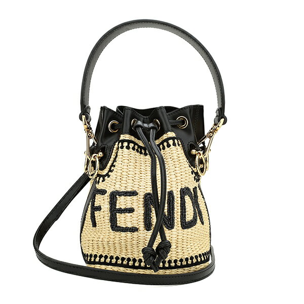 【P5倍5/20限定さらに最大5,000円OFFクーポン】フェンディ ハンドバッグ FENDI モン トレゾール 8BS010 AKMV F0VPJ レディース ベージュ ブラック 黒