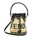 ハンドバッグ 【GWスペシャル★最大10,000円OFFクーポンあり】フェンディ ハンドバッグ FENDI モン トレゾール 8BS010 AKMV F0VPJ レディース ベージュ ブラック 黒