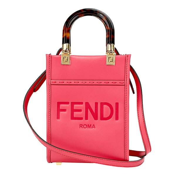 【10%OFF★楽天スーパーSALE対象】フェンディ ショルダーバッグ FENDI ミニ サンシャイン ショッパー 8BS051 ABVL F1HB7 レディース ピンク