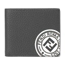 【最大3000円OFFクーポン★10/1(金)14:00まで】フェンディ 2つ折り財布 FENDI 7M0169 A4NR F0X2Q 財布 フェンディスタンプ FENDI STAMP メンズ GRAY(グレー)/COMBI(コンビ) ダークグレー【 送料無料】