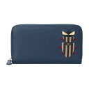 【最大3000円OFFクーポン★5/17(月)14:00まで】フェンディ 長財布(ラウンドファスナー) FENDI 7M0210 A3KK F10L2 財布 スーパーバグ SUPERBUG ユニセックス NAVY(ネイビー) ネイビー 紺【 送料無料】