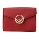 【最大3000円OFFクーポン★4/22(木)14:00まで】フェンディ 3つ折り財布 FENDI 8M0395 A18B F0MVV 財布 エフ イズ フェンディ F IS FENDI マイクロ トライフォールド レディース ROSSO(ロッソ) レッド 赤【 送料無料】