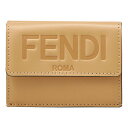 【GWスペシャル最大10,000円クーポン対象】フェンディ 3つ折り財布 FENDI フェンディ ローマ 8M0395 AAYZ F15KR ユニセックス ベージュ