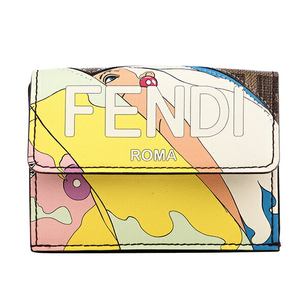 フェンディ 財布（レディース） 【最大5,000円OFFクーポン対象】フェンディ 3つ折り財布 FENDI ローマ 8M0395 AK5Z F1HB5 レディース ブラウン 茶 マルチ