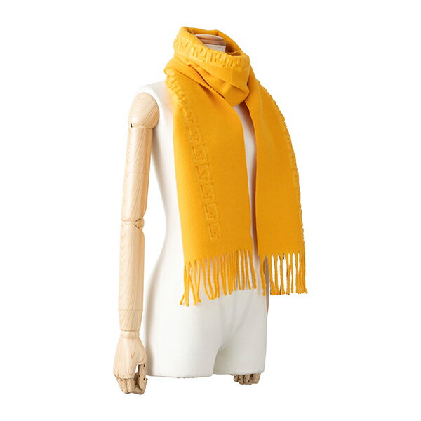 【最大5000円OFFクーポン★8/26(金)まで】フェンディ マフラー・ストール FXS124 AH7M F0QF1 FFロゴ ユニセックス イエロー 黄色【送料無料】