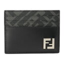 【最大5000円クーポン対象4/23まで】フェンディ カードケース FENDI FFスクエア 7M0164 AFF2 F0GXN メンズ ブラック 黒