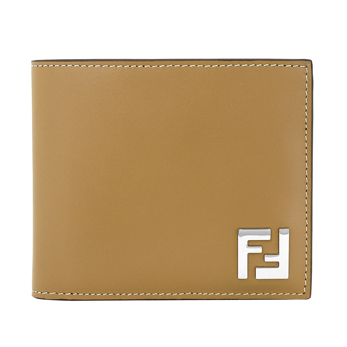 【最大5,000円OFFクーポン対象】フェンディ 2つ折り財布 FENDI FF スクエアード 7M0356 AFF2 F1M6E メンズ ブラウン 茶