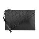 【お年玉ポイント5倍★1/5限定】フェンディ クラッチ・セカンドバッグ FENDI シャドー ダイアゴナル 7N0110 AP1T F0GXN メンズ ブラック 黒